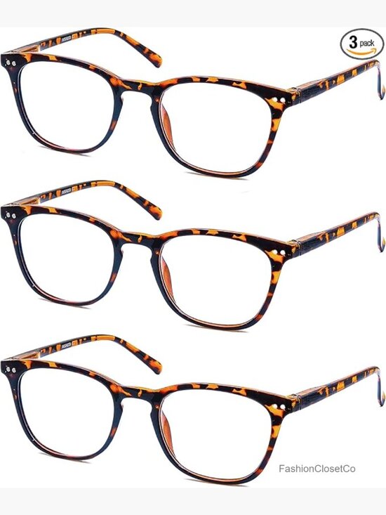 3 Pack Reading Glasses Women Men Oval Readers Spring Hinge main image 5